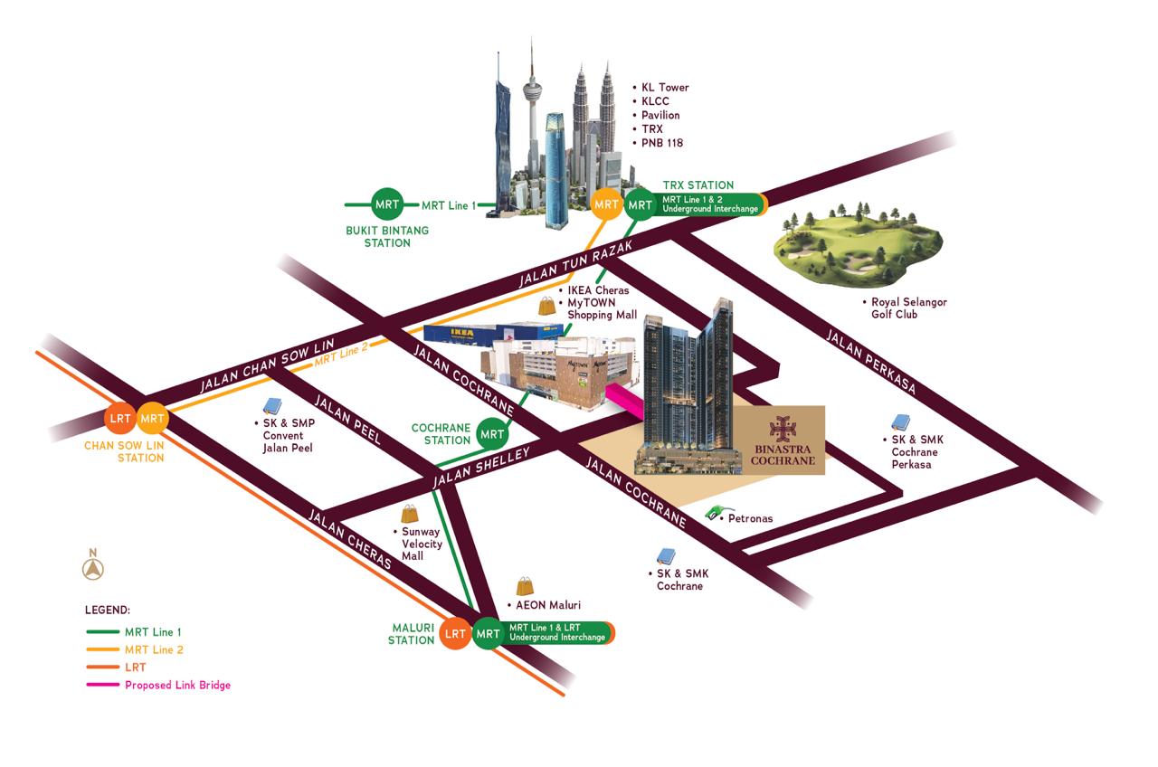 Binastra Cochrane location map